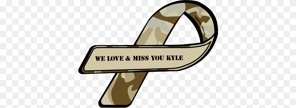 Custom Ribbon We Love Miss You Kyle Png