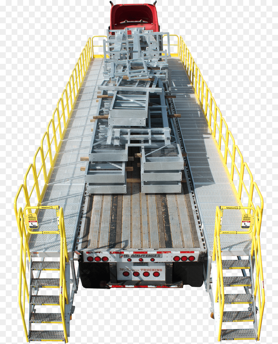 Custom Rolling Work Platforms That Are Full Length Trailer, Architecture, Building, Machine Free Transparent Png