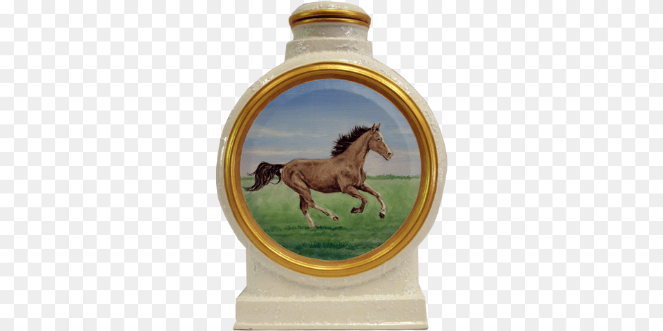 Custom Running Horse Portrait Memorial Urn Horse, Animal, Mammal, Pottery, Jar Free Png Download