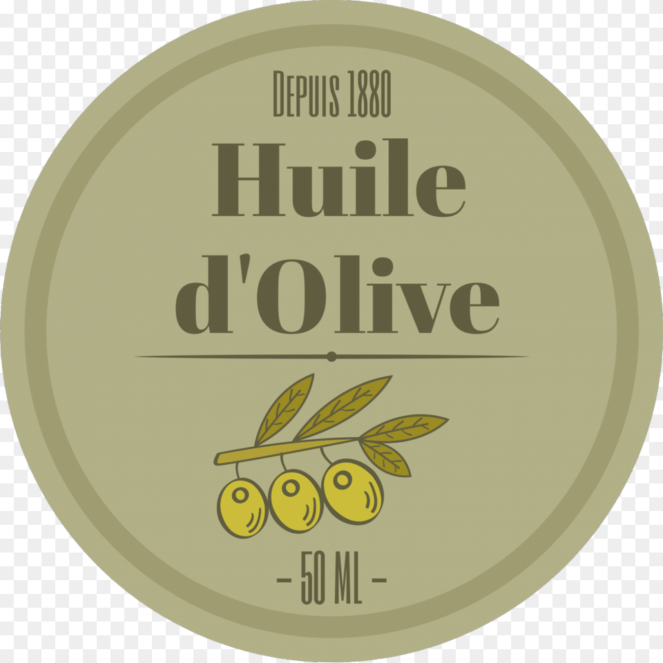 Custom Self Adhesive Label Round Olive Oil Circle, Gold, Coin, Money, Disk Free Png Download