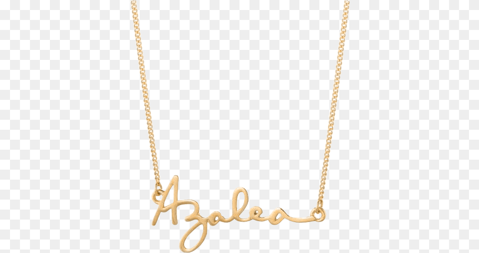 Custom Signature Necklace Custom Gold Brass Capsuljewelry Necklace, Accessories, Jewelry Free Png Download
