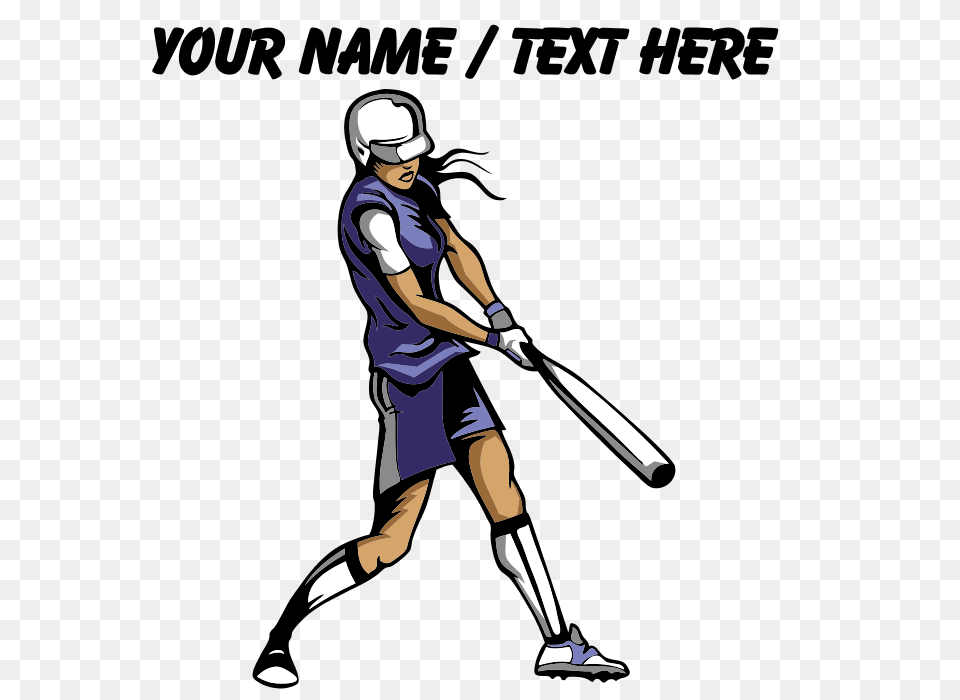 Custom Softball Batter T Shirt, Person, People, Team, Sport Free Png
