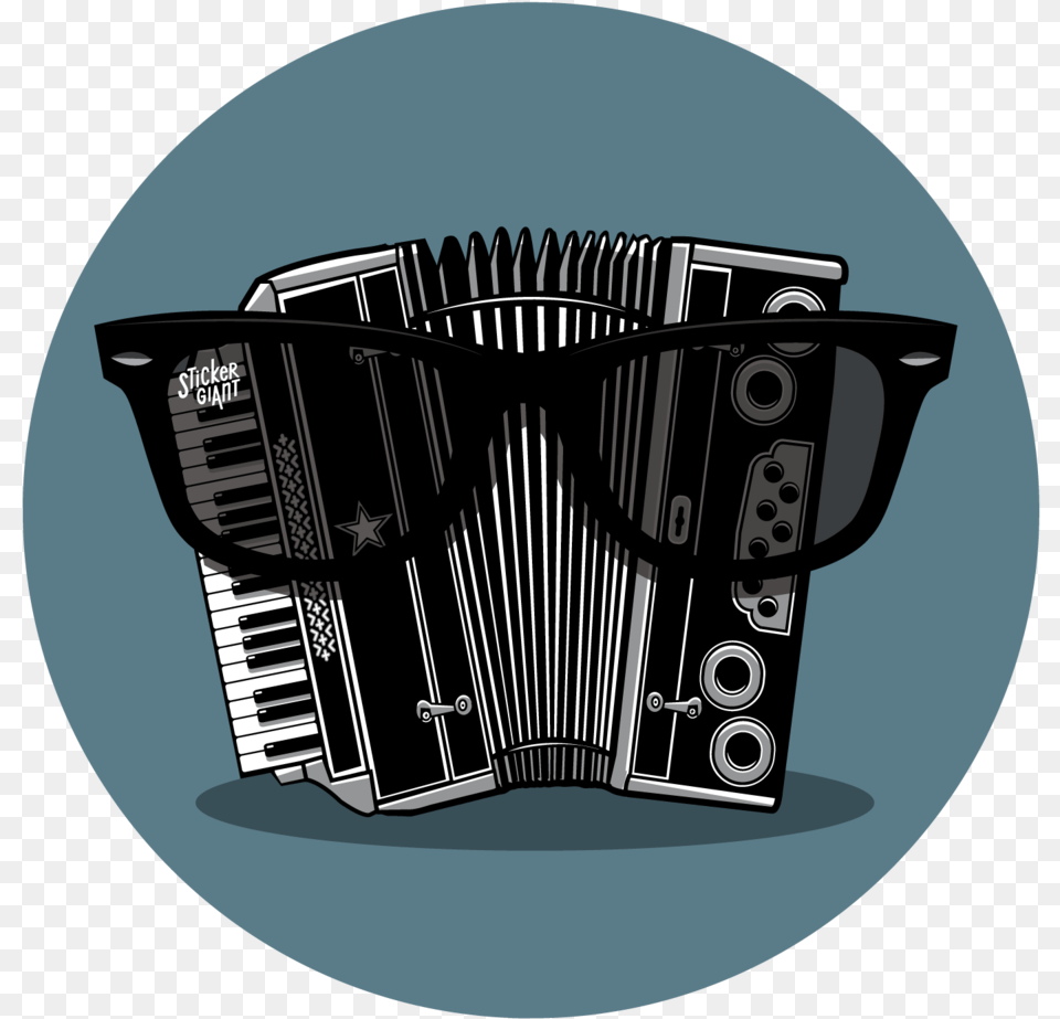 Custom Sticker Design For Stickergiant, Musical Instrument, Accordion, Keyboard, Piano Png Image
