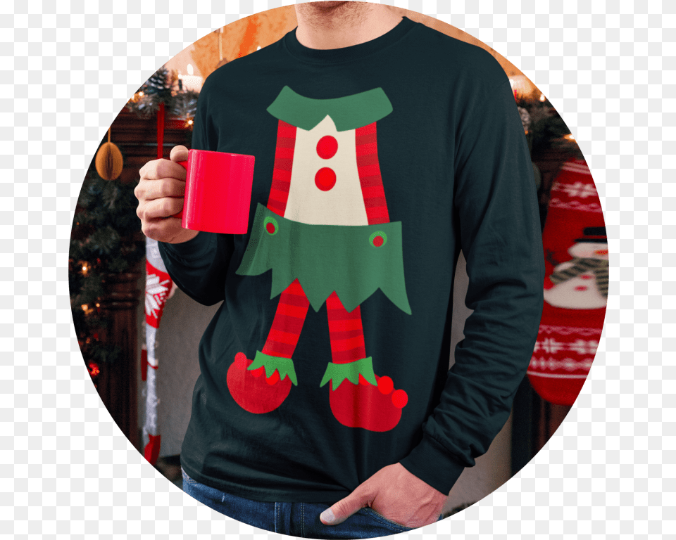 Custom Ugly Christmas Sweater From 1076 Make Your Own Fictional Character, T-shirt, Clothing, Sleeve, Long Sleeve Free Transparent Png
