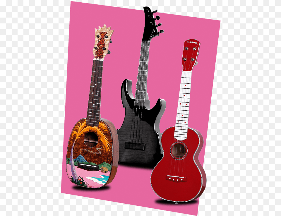Custom Ukulele Gallery Custom Ukulele, Bass Guitar, Guitar, Musical Instrument Free Transparent Png
