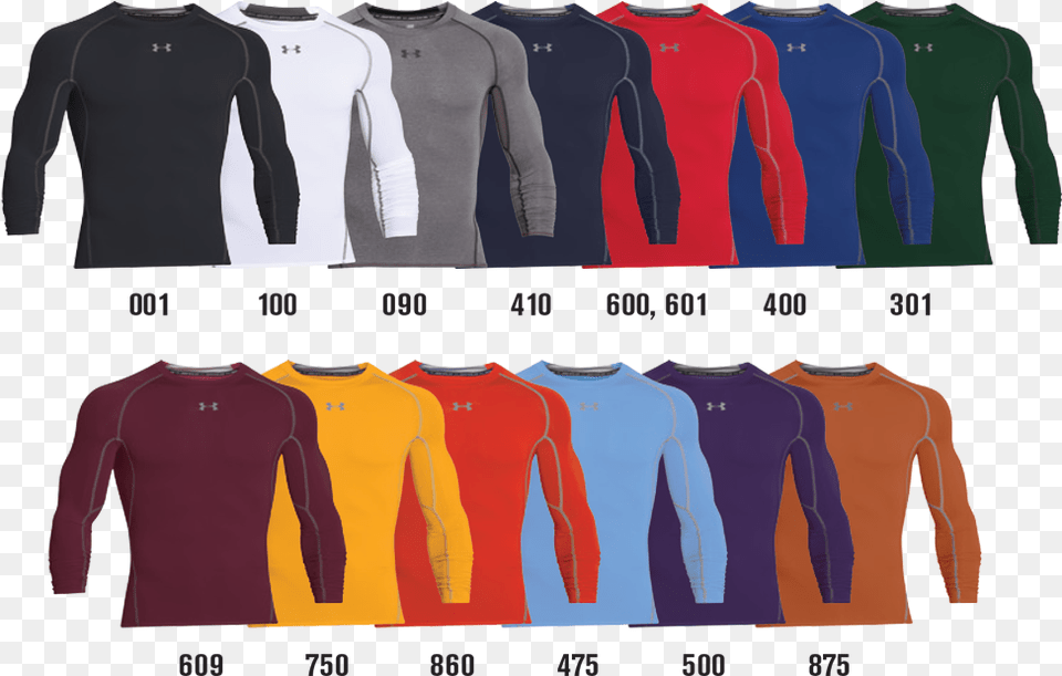 Custom Under Armour Long Sleeve Compression Shirts Long Sleeve Compression Shirt, Clothing, T-shirt, Long Sleeve, Undershirt Free Png Download