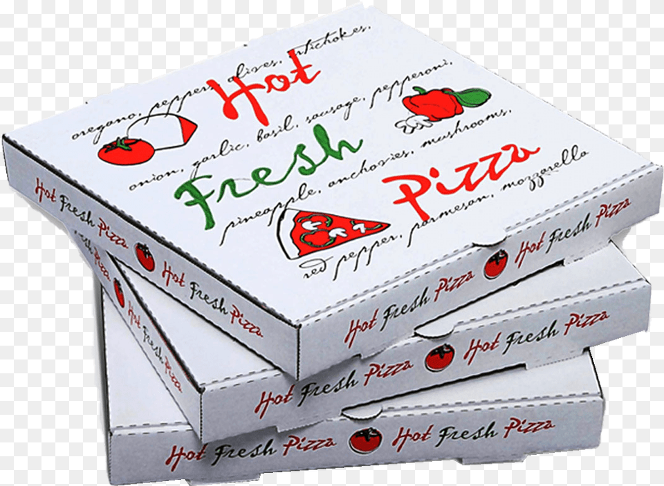 Custom White Corrugated Pizza Box Pizza Boxes, Book, Publication Png