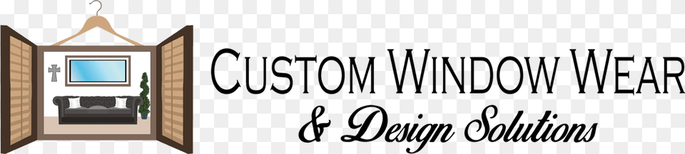Custom Window Wear And Design Solutions Logo Calligraphy, Indoors, Interior Design, Furniture Free Png