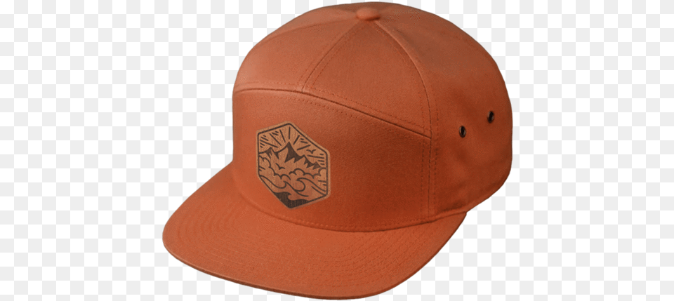 Custom Wood Patch 7 Panel Strapback Hat Corporate Gifts For Baseball, Baseball Cap, Cap, Clothing, Hardhat Png Image