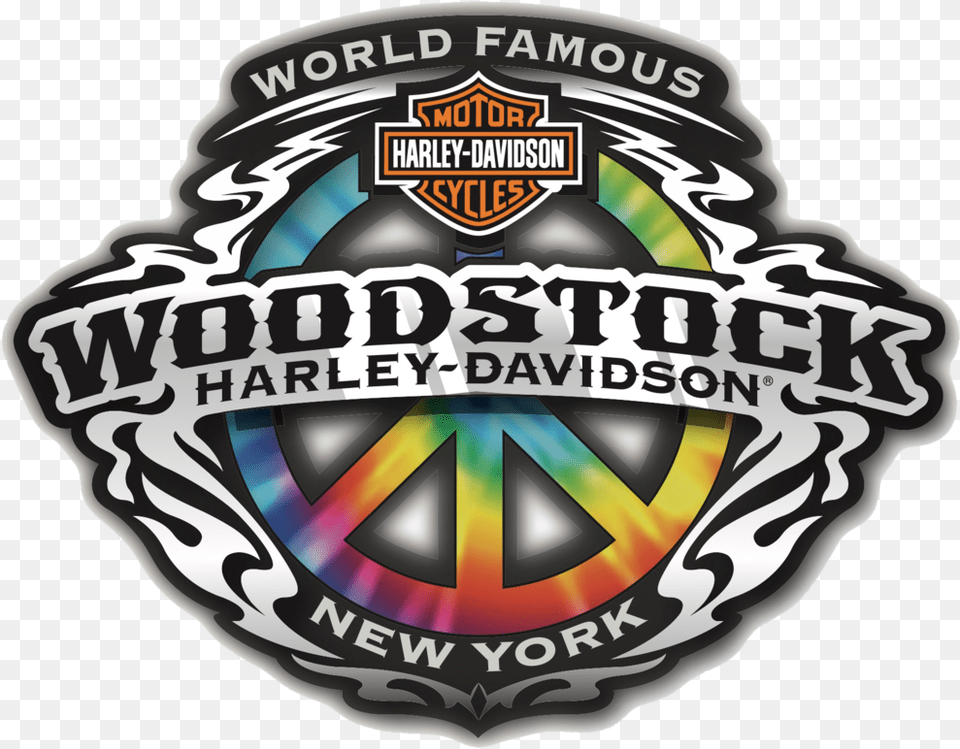 Custom Woodstock Harley Davidson Clothes Dockside Margaritas, Badge, Logo, Symbol, Emblem Free Png Download