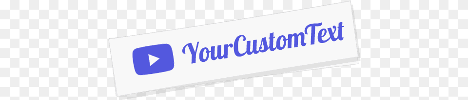 Custom Youtube Name Decal Parallel, Text Free Png Download