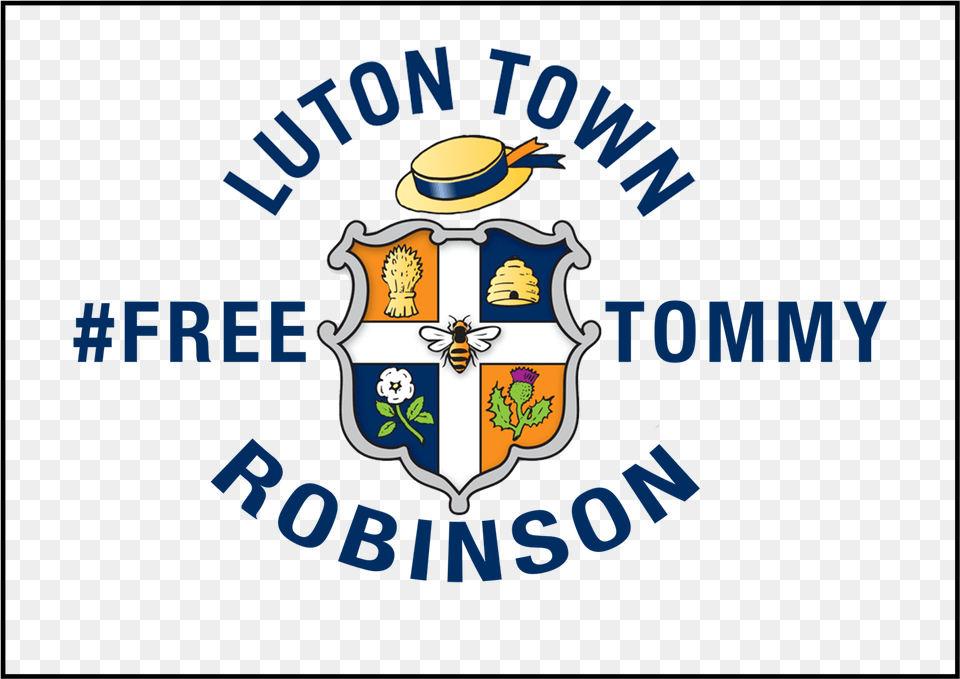 Customcat Men39s Premium Tee Shirts Tommy Robinson From Luton Town Football Club, Logo, Armor, Animal, Insect Free Png