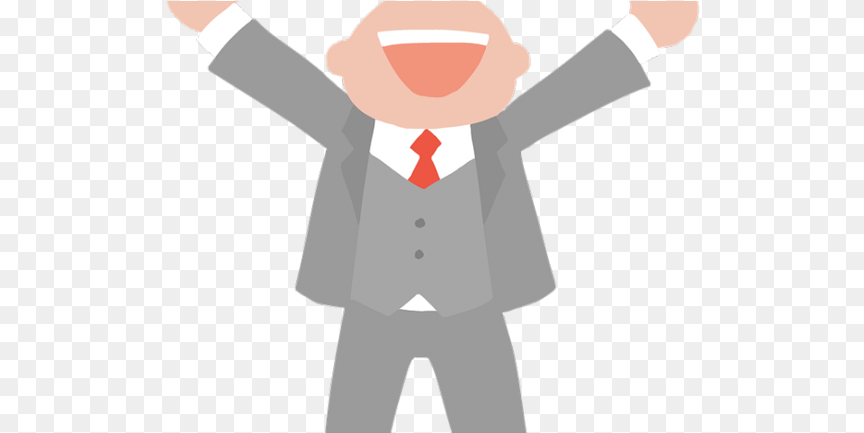 Customer Clipart Happy Employee Happy In Work Transparent, Accessories, Clothing, Formal Wear, Shirt Free Png Download