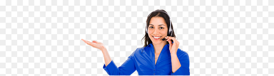 Customer Service Girl Head, Face, Person, Electronics Png Image