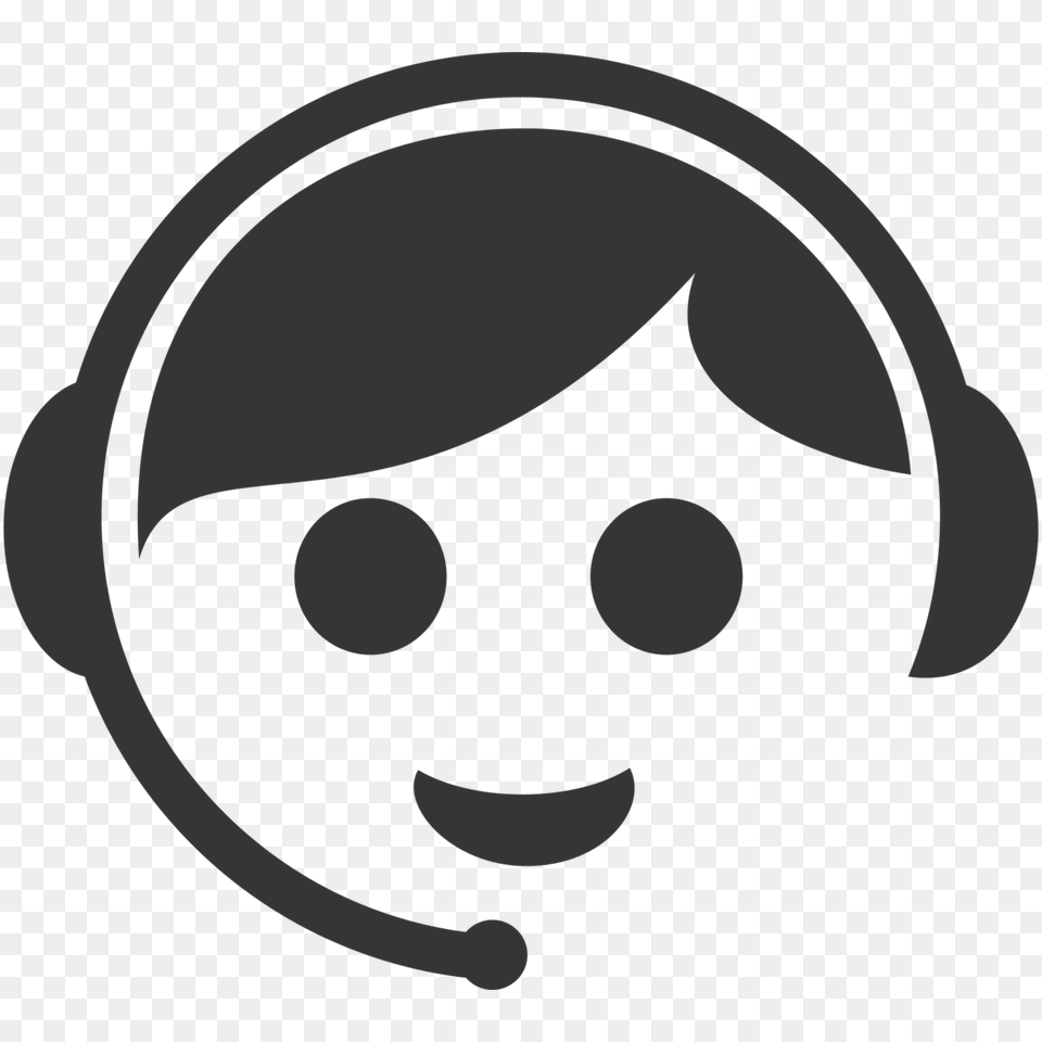 Customer Service Icon, Stencil Free Transparent Png