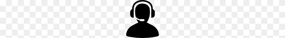 Customer Service Icons, Electronics, Stencil, Silhouette, Headphones Free Transparent Png