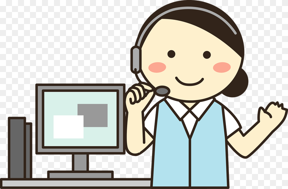 Customer Service Staff Clipart, Computer Hardware, Electronics, Hardware, Face Png Image