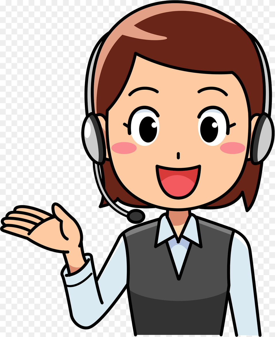 Customer Service Woman Clipart, Baby, Person, Face, Head Png Image