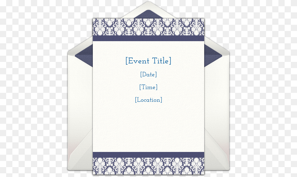 Customizable Border Damask Online Invitations Wedding Invitation, Envelope, Mail, Greeting Card Png