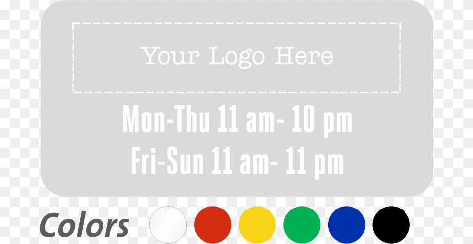 Customizable Logo And Timing Single Sided Label Circle, Text, Light Free Png