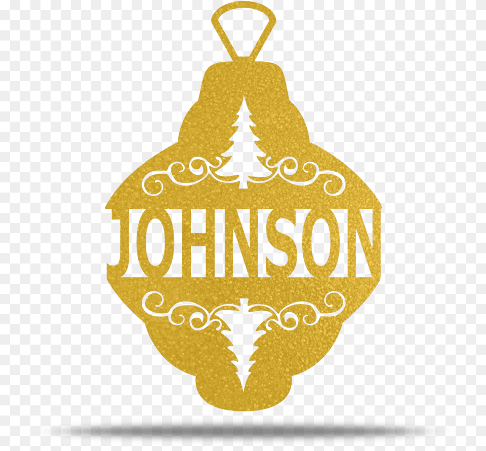 Customizable Metal Christmas Ornament Illustration, Logo, Accessories, Gold, Symbol Free Transparent Png