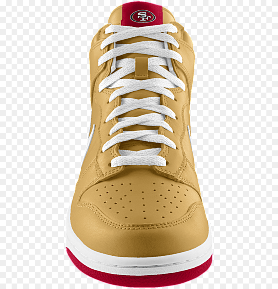 Customize Nike Dunk High Ers Tennis Shoes 49ers Skate Shoe, Clothing, Footwear, Sneaker Free Png Download