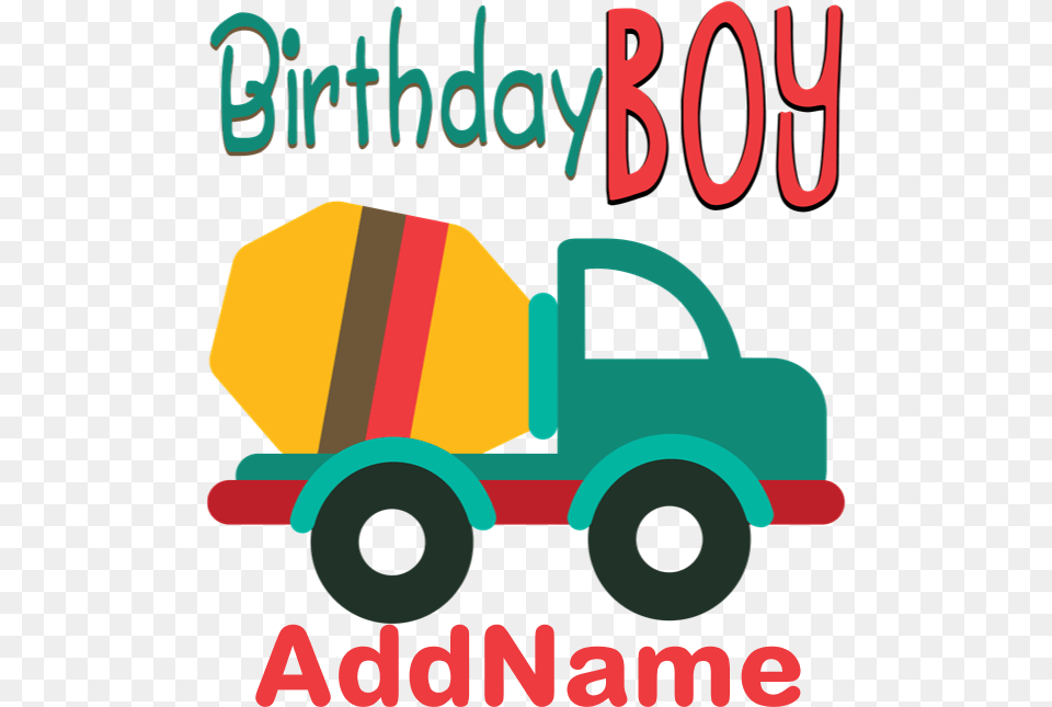 Customized Construction Cement Mixers Birthday T S, Device, Grass, Lawn, Lawn Mower Free Png
