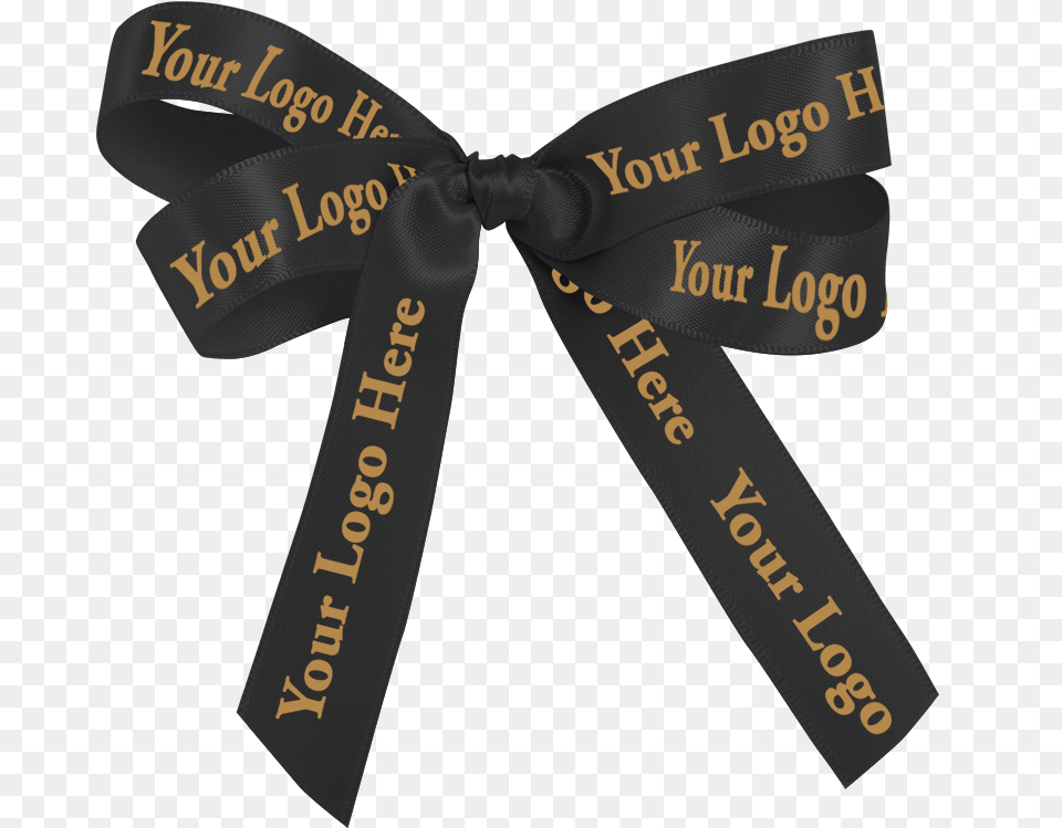 Customized Corporate Logo Ribbon Label, Accessories, Formal Wear, Tie, Sash Free Png