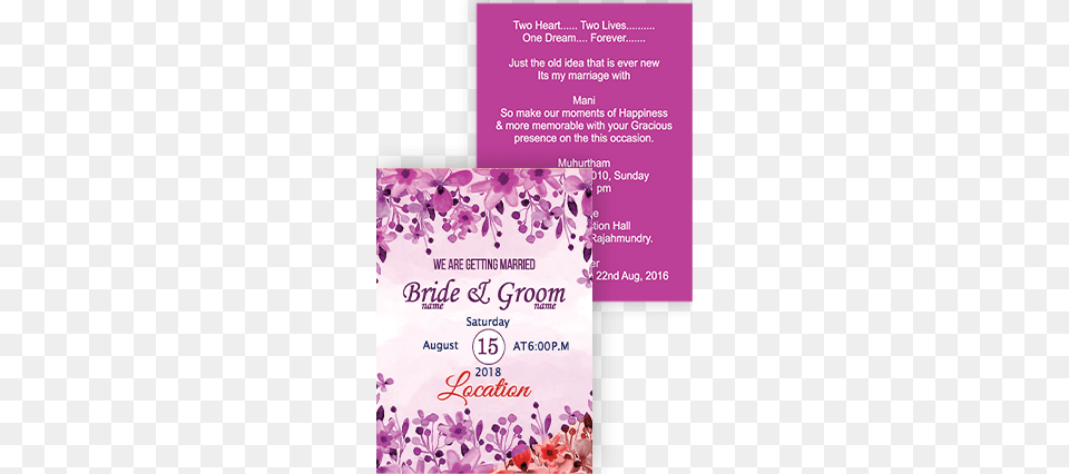 Customized Wedding Cards Online Marriage Invitation Marriage Wedding Invitation Card, Advertisement, Poster, Flower, Plant Free Transparent Png