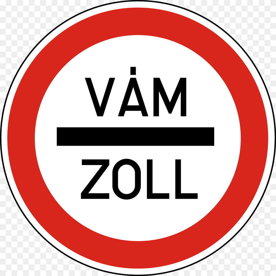 Customs Sign In Hungary Clipart, Symbol, Road Sign Png