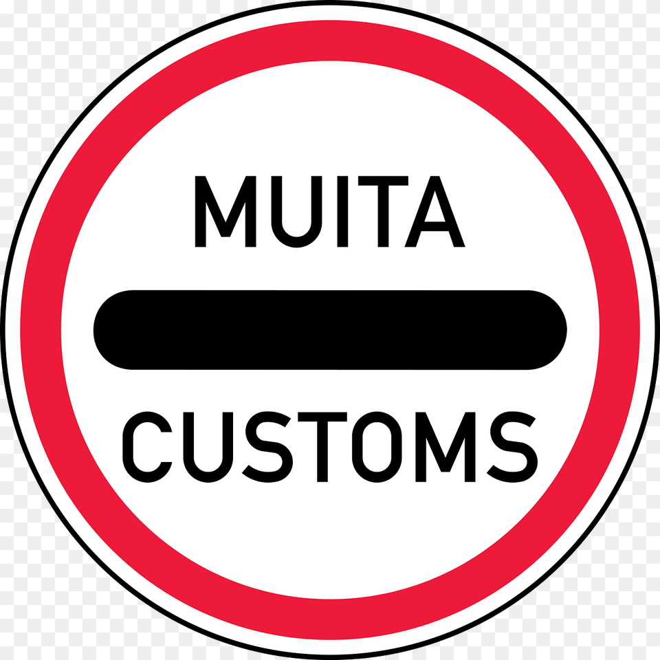 Customs Sign In Latvia Clipart, Symbol, Road Sign, Disk Free Transparent Png