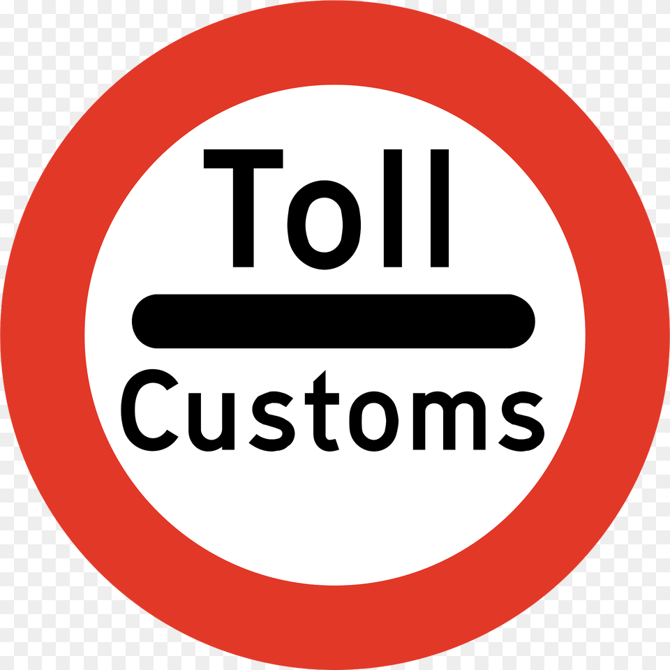 Customs Sign In Norway Clipart, Symbol, Road Sign Png