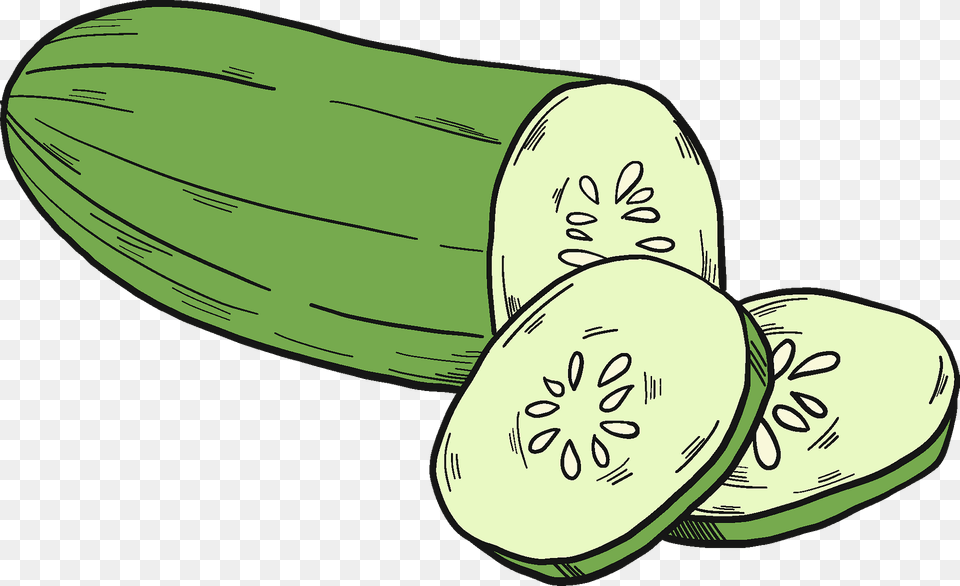Cut Cucumber Clipart, Food, Plant, Produce, Vegetable Free Png