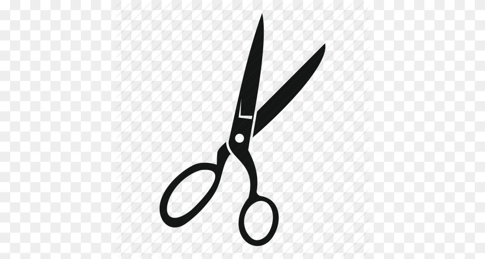Cut Design Hair Scissors Sewing Tailor Tool Icon, Blade, Shears, Weapon Free Png Download