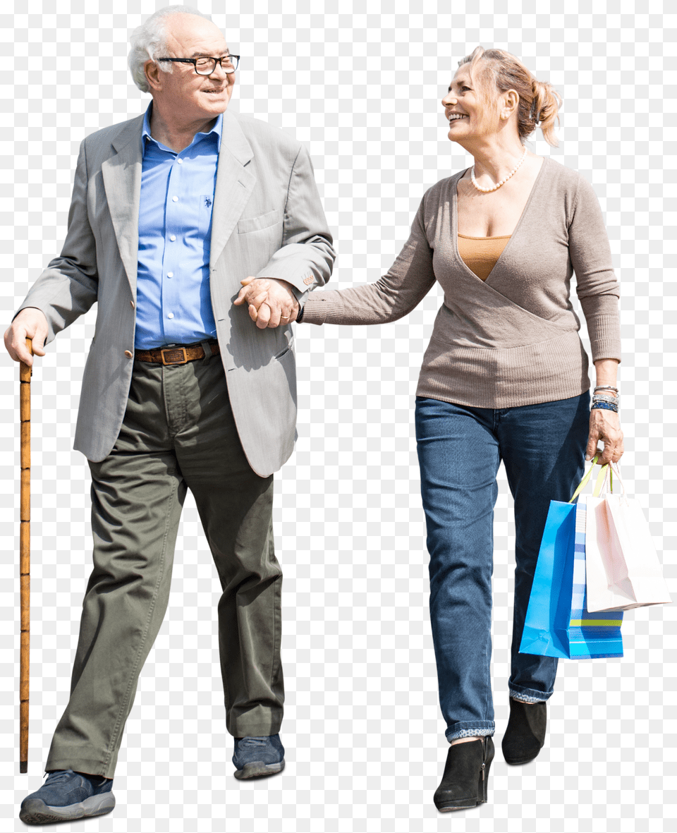 Cut Out By People Walking Transparent Mr Cut Out Old People, Pants, Long Sleeve, Clothing, Sleeve Free Png Download