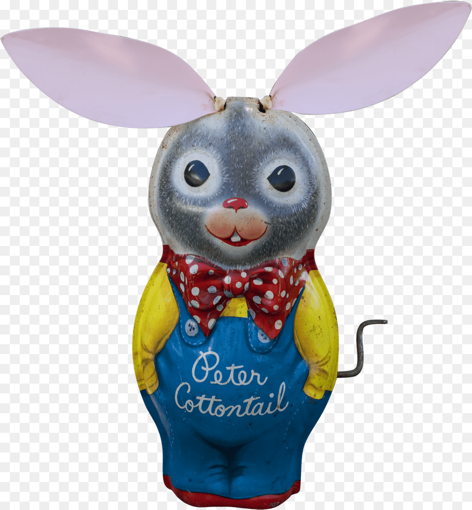 Cut Out Image Of Peter Cottontail Toy By Mattel Domestic Rabbit, Figurine Png
