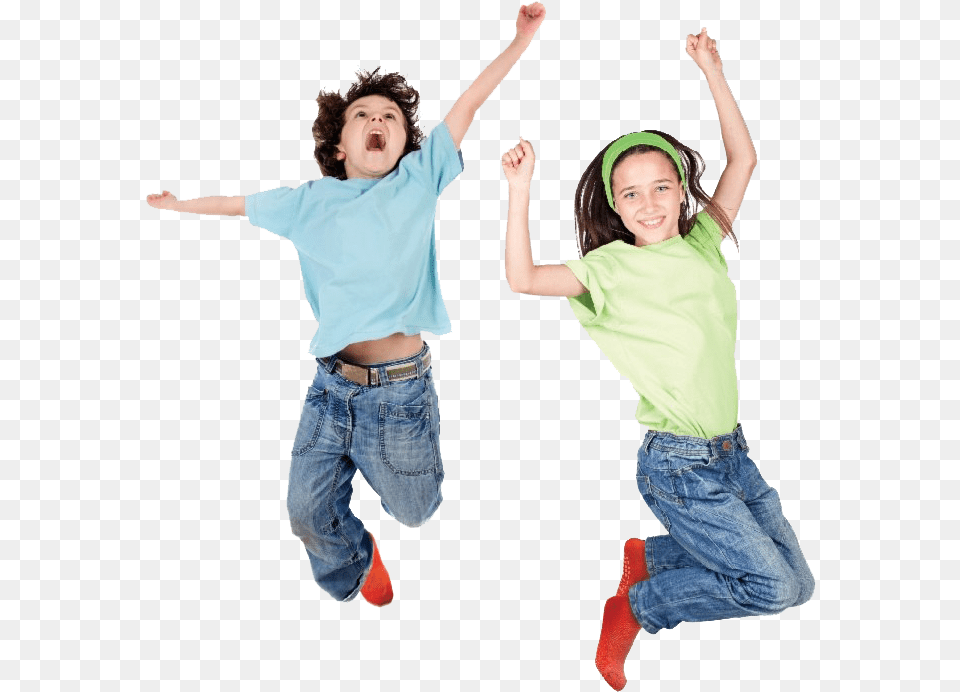 Cut Out Kids Jumping, Jeans, Clothing, Pants, Head Free Transparent Png