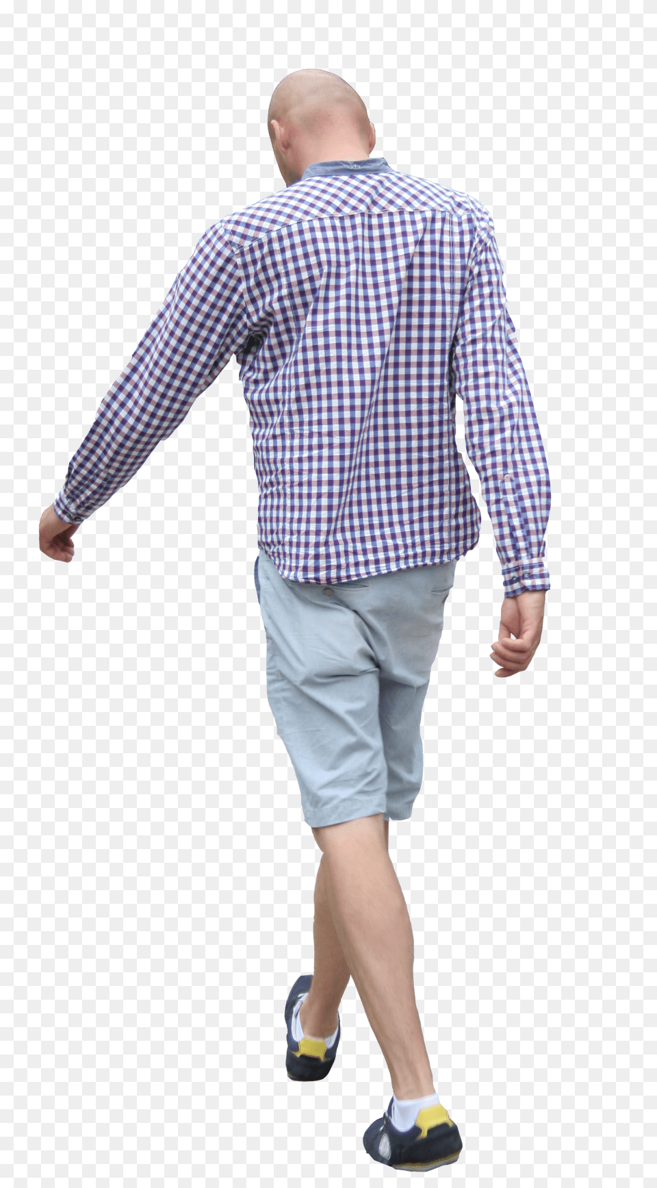 Cut Out Man Walking Casual People Walking, Sleeve, Shorts, Clothing, Shirt Png Image