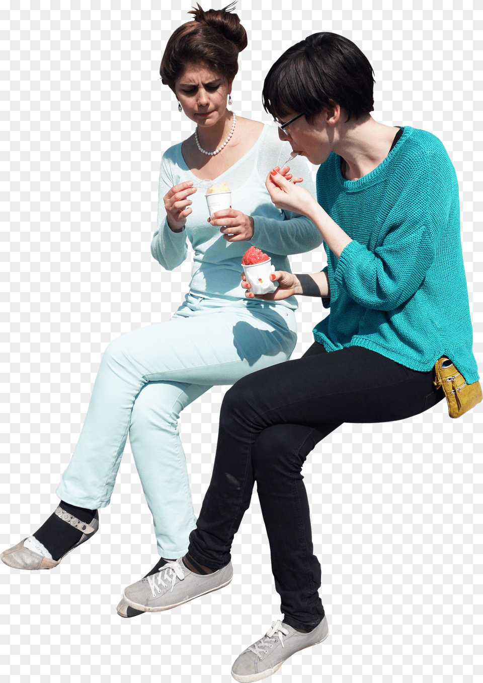 Cut Out People By Teodor J People Ice Cream, Pants, Person, Hand, Body Part Png Image