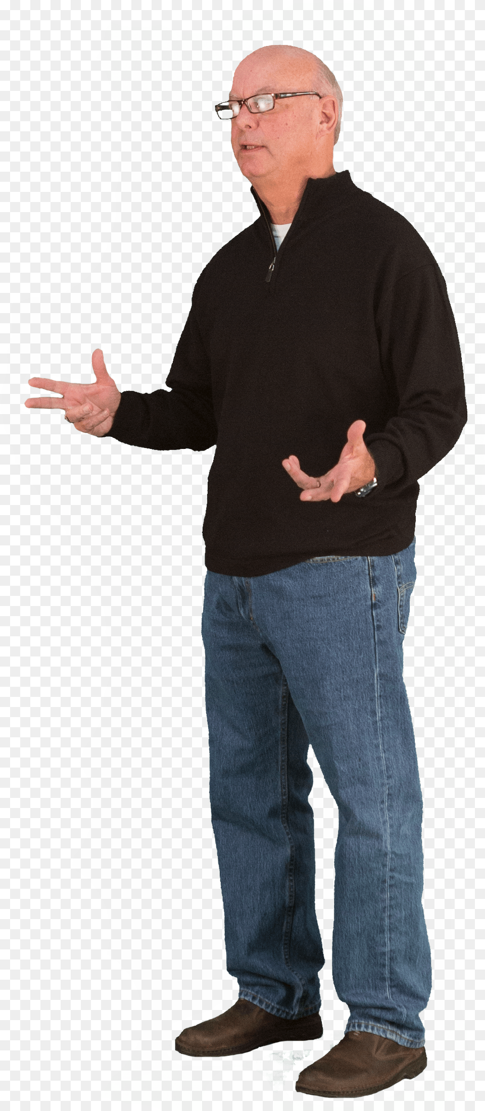 Cut Out People Casual V Standing, Jeans, Man, Pants, Person Free Png