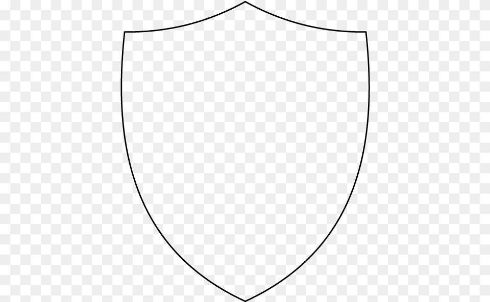 Cut Out The Shape And Use It For Coloring Crafts Armor Shield Template, Accessories, Jewelry, Necklace Free Png Download