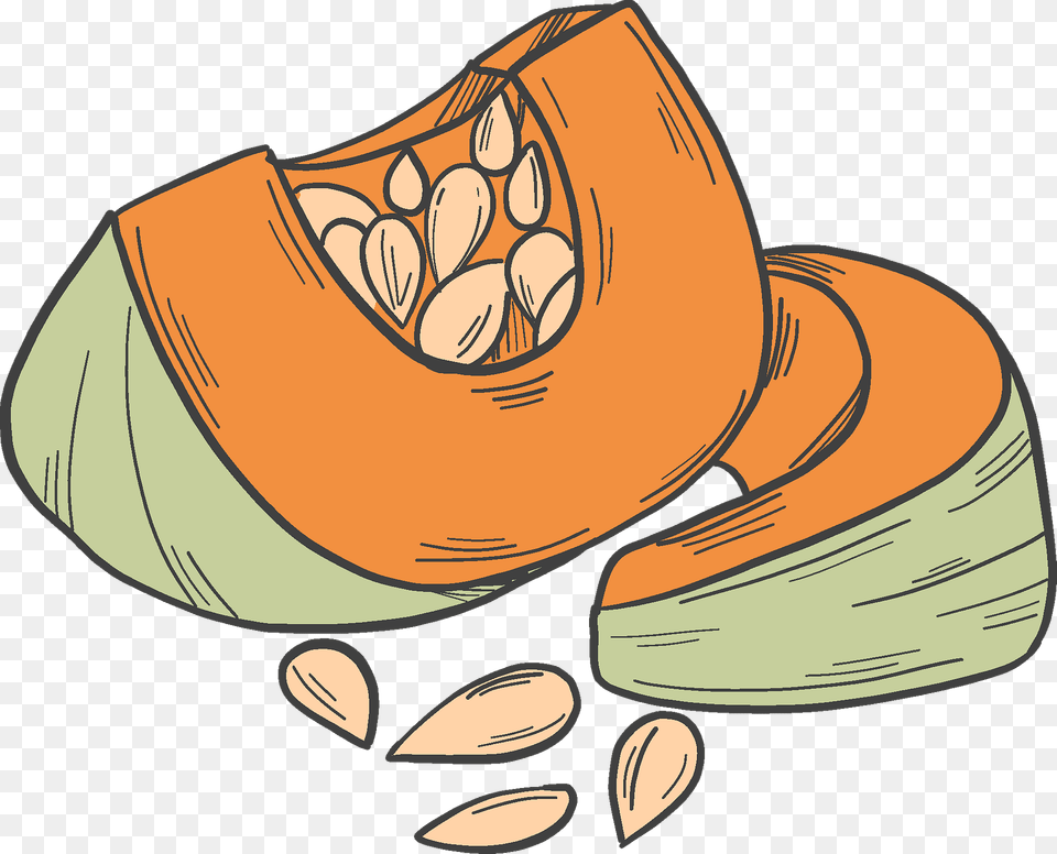 Cut Pumpkin Clipart, Food, Produce, Animal, Fish Png Image