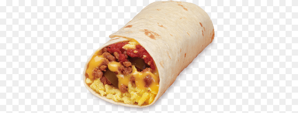 Cut Spicychorizoburrito Taco Johns Breakfast Burrito, Food Png