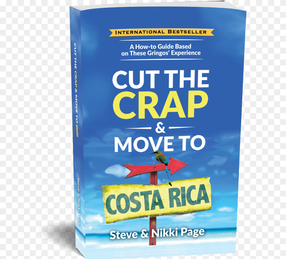 Cut The Crap Amp Move To Costa Rica Paperback Mockup Packaging And Labeling, Advertisement, Book, Publication, Animal Free Transparent Png