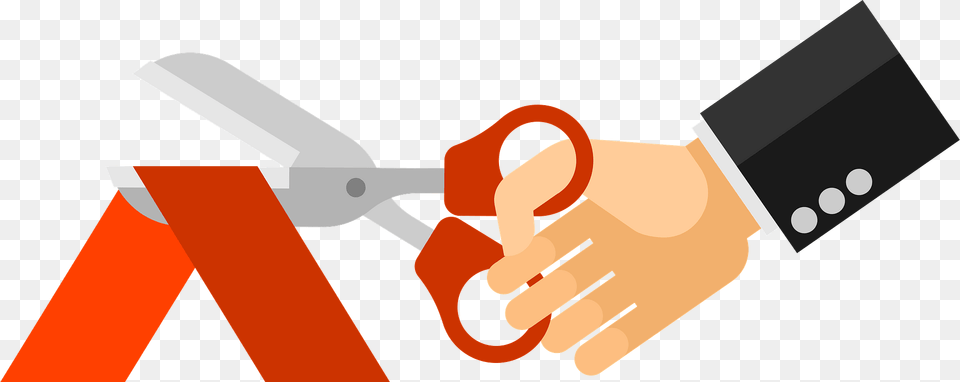 Cut The Red Ribbon Clipart, Body Part, Hand, Person, Dynamite Free Png