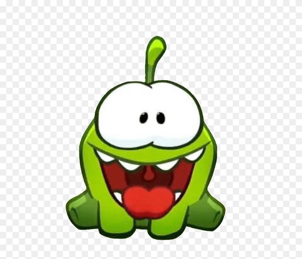 Cut The Rope Happy Character, Green, Amphibian, Animal, Frog Png Image