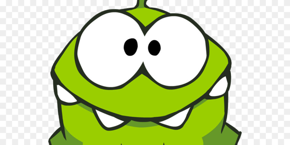 Cut The Rope Triste Monster From Cut The Rope, Green, Amphibian, Animal, Frog Png Image
