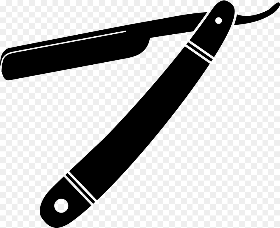 Cut Throat Razor, Gray Free Png