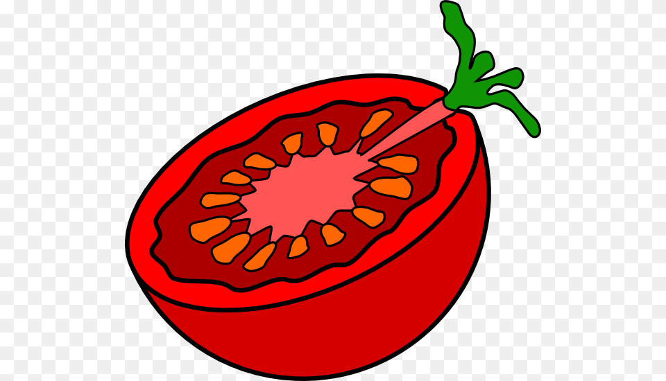Cut Tomato Clip Art, Food, Plant, Produce, Vegetable Png