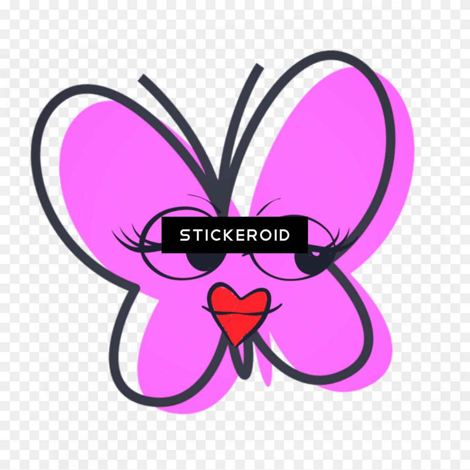 Cute, Purple, Sticker, Flower, Plant Png